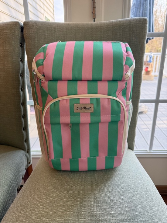 STANLEY 40oz Tumbler & ‘Cool Planet’ Cooler Backpack in Pink & Green - NWT - Picture 2 of 13